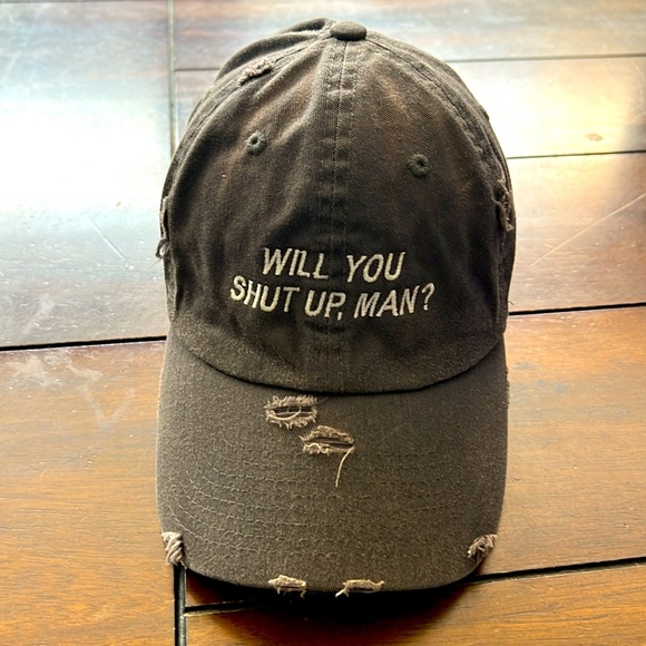 “WILL YOU SHUT UP MAN?” Ball Cap Adjustable Baseball Cap Hat - Picture 1 of 8